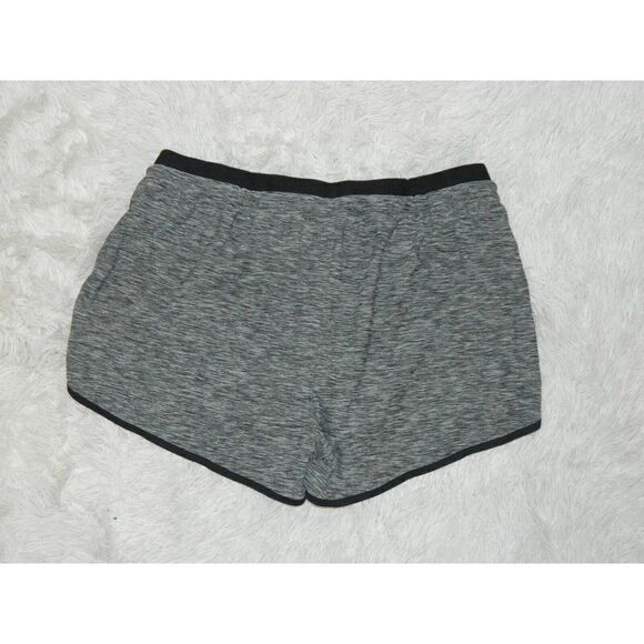 Riboom Shorts Gray Marbled Women's Running Active Double Layer Yoga Large - Picture 4 of 8